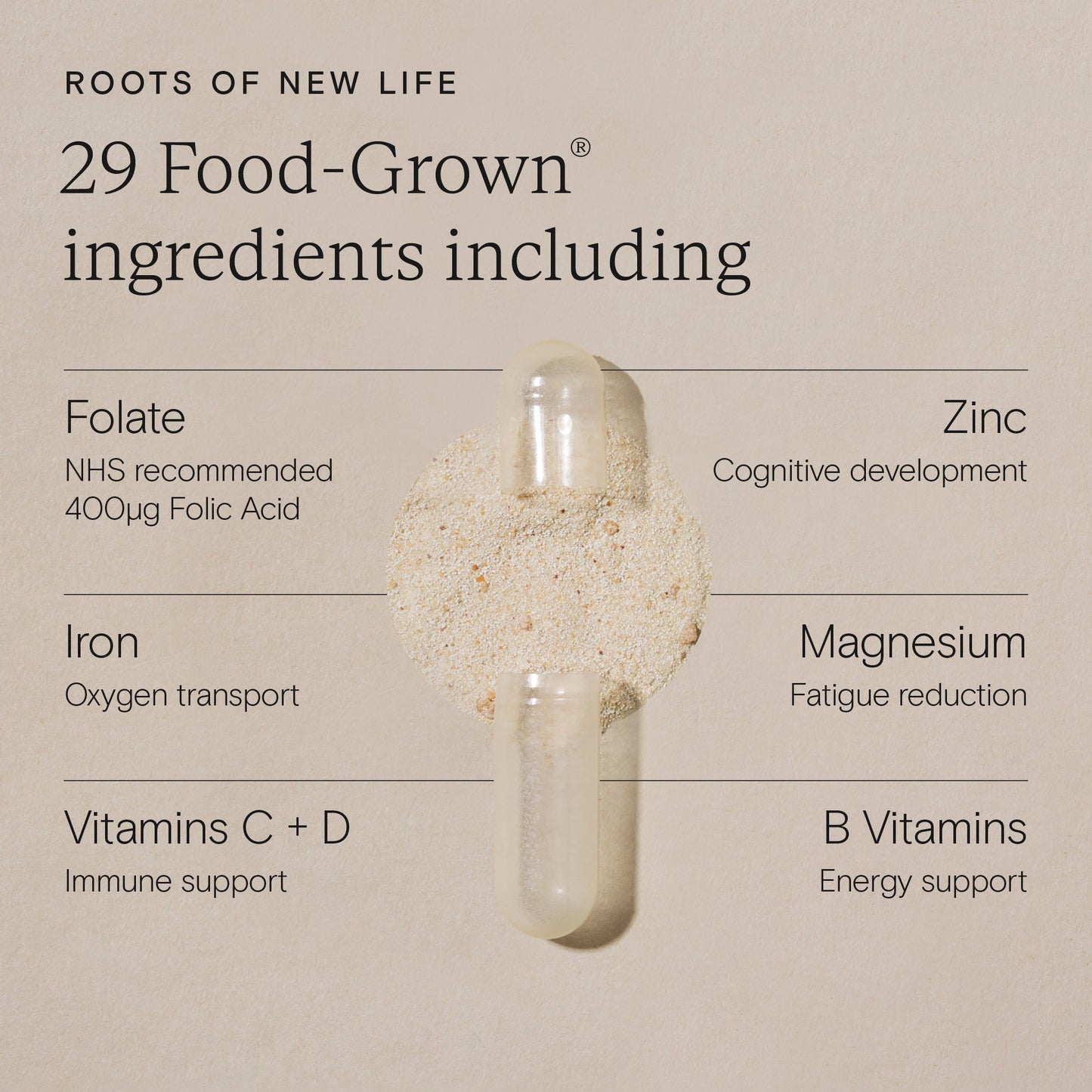 Lustox Food-Grown® Pregnancy + New Mother Multi